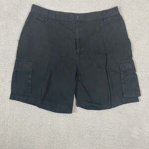 Vintage Big Dogs Resortwear Cotton Black‎ Cargo Shorts Size 38
